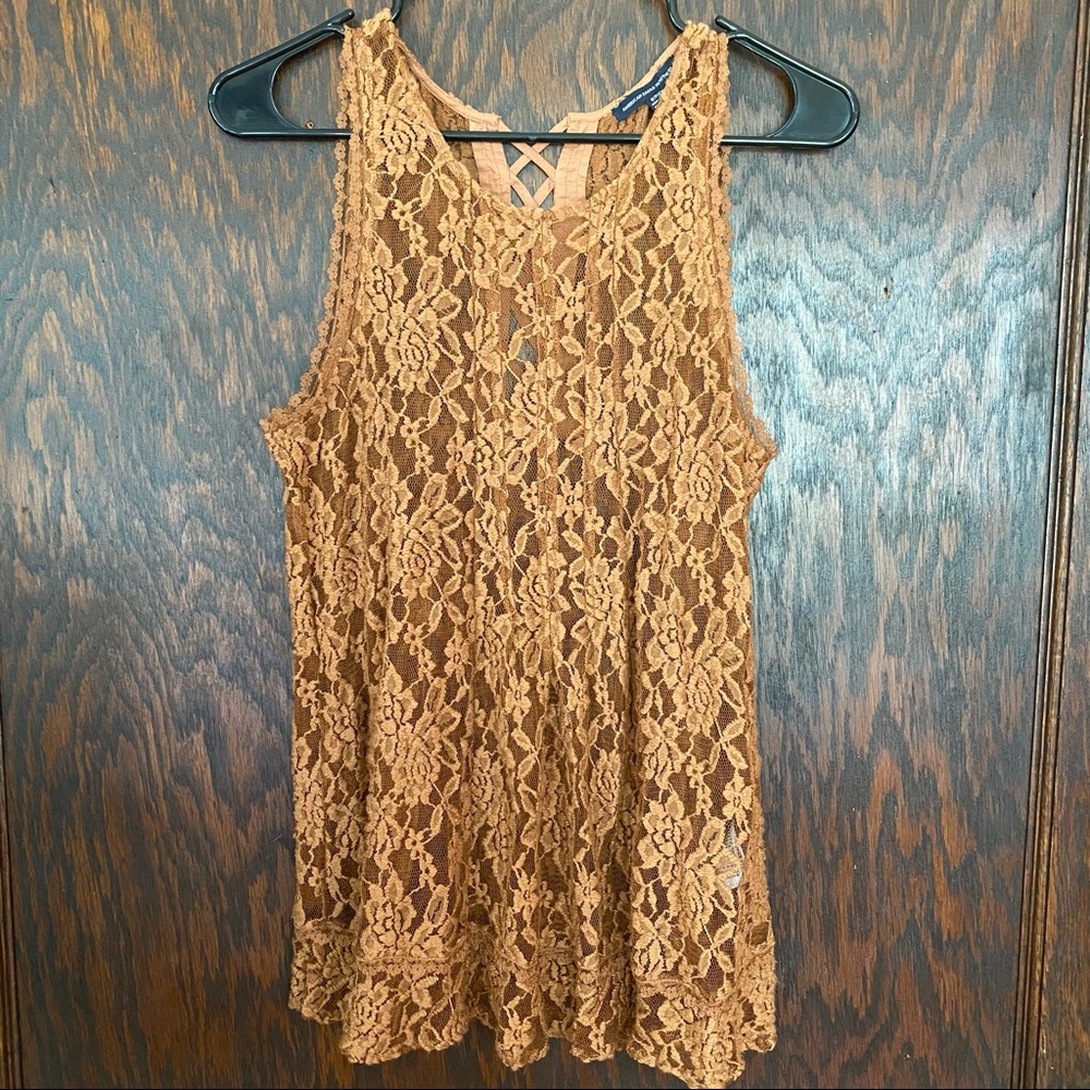 Dressy lace tank top